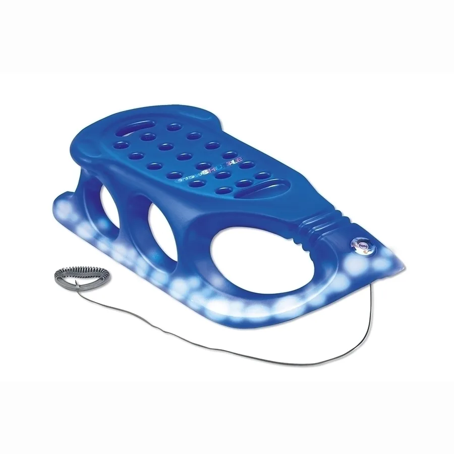 Детские санки KHW Snow Shuttle mit Licht, 28250/Красный — главный ракурс