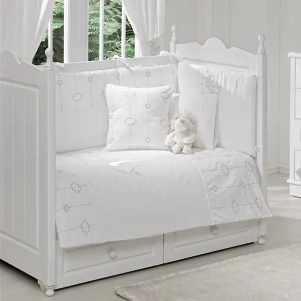 Сменный комплект белья Fiorellino Luna Chic Фиореллино  Луна Чик в кроватку, 3 предмета, Вариант 1 — главный ракурс