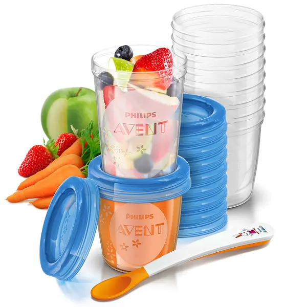 86220 Набор контейнеров для хранения детского питания Philips Avent SCF721/20 — главный ракурс