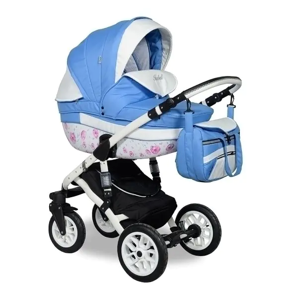 Детская коляска Indigo Isabel Flowers 2 в 1 — главный ракурс