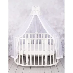 Балдахин с рюшем для кроватки AmaroBaby Moonlight 150x300 см