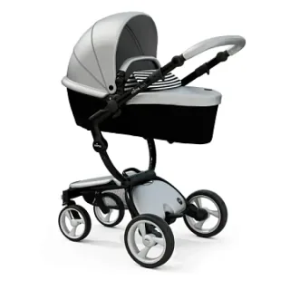 Детская коляска Mima Xari Flair 3G 2 в 1, кожа, шасси Black