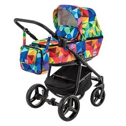 Детская коляска BeBe-Mobile Gusto 2 в 1, ткань+эко-кожа