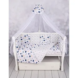 Бортик WB в кроватку AmaroBaby Космос, 12 подушек