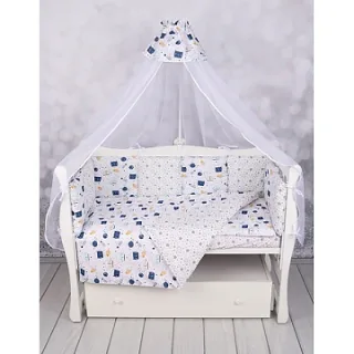 Бортик WB в кроватку AmaroBaby Космос, 12 подушек
