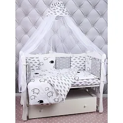 Комплект в кроватку AmaroBaby Good Night, 4 предмета, поплин / бязь