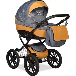 Детская коляска Indigo Camila 18 S Plus 14 2 в 1, ткань+экокожа