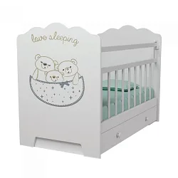 Детская кроватка ВДК Love Sleeping, маятник/ящик