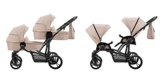 Коляска для двойни Bebetto42 Simple 3 в 1