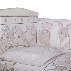 Комплект в кроватку Bambola Кармашки Бязь, 4 предмета