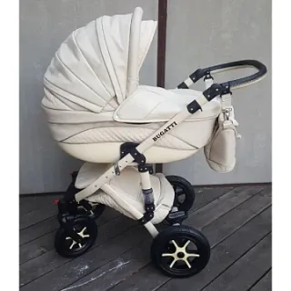 Детская коляска Anmar Bugatti Ecco 2 в 1, экокожа