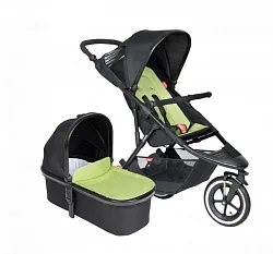 Детская коляска Phil and Teds Sport, прогулка+блок для новорожденных, 2 в 1