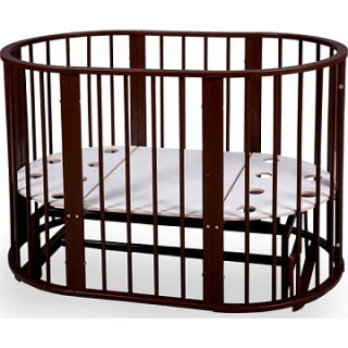 Овальная детская кроватка Nastella Baby Molly 7 в 1, поперечный маятник
