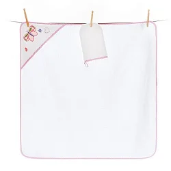 Детское полотенце-уголок + варежка Funnababy Pretty 90 х 90 см
