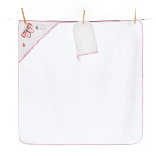 Детское полотенце-уголок + варежка Funnababy Pretty 90 х 90 см
