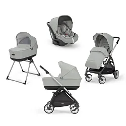 Детская коляска Inglesina Electa System Quattro 4 в 1 на шасси Electa Silver Black