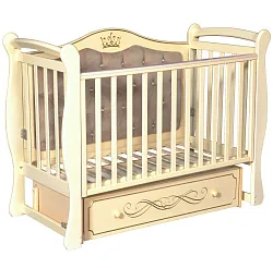 Детская кроватка Кедр Olivia 1, универсальный маятник/мягкая стенка