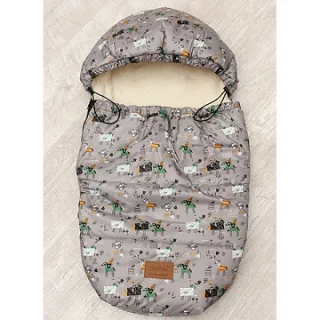 Универсальный меховой конверт AmaroBaby Little Friend Рыцарь 80х45 см