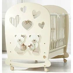 Детская кроватка Baby Expert Bon Bon, колесо + качалка