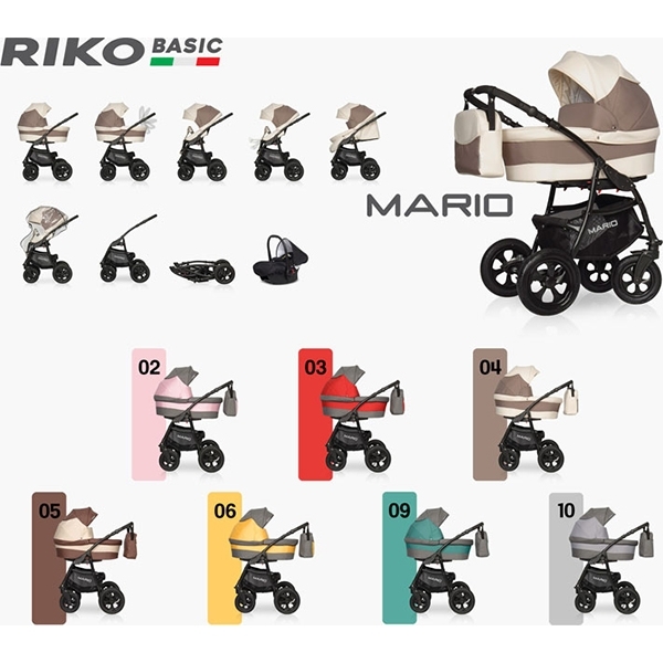 Детская коляска Riko Basic Mario 2 в 1 фото 12