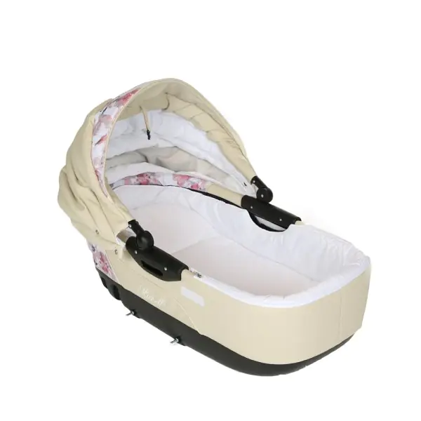 Детская коляска Caretto Michelle Lux 2 в 1, 100% эко-кожа фото 1