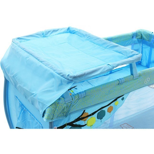 Детский манеж Asalvo Travel Cot Mix Plus с пеленатором — как выглядит в жизни