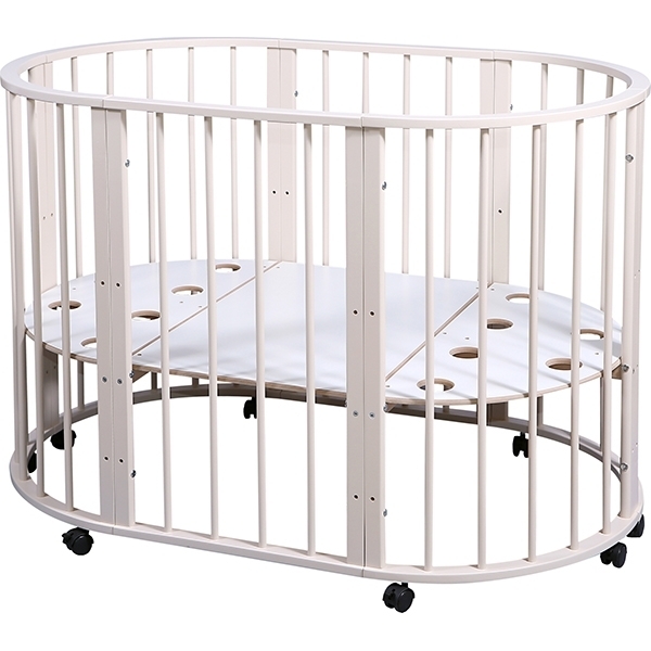 Овальная детская кроватка Nastella Baby Molly 7 в 1 без маятника - Фото