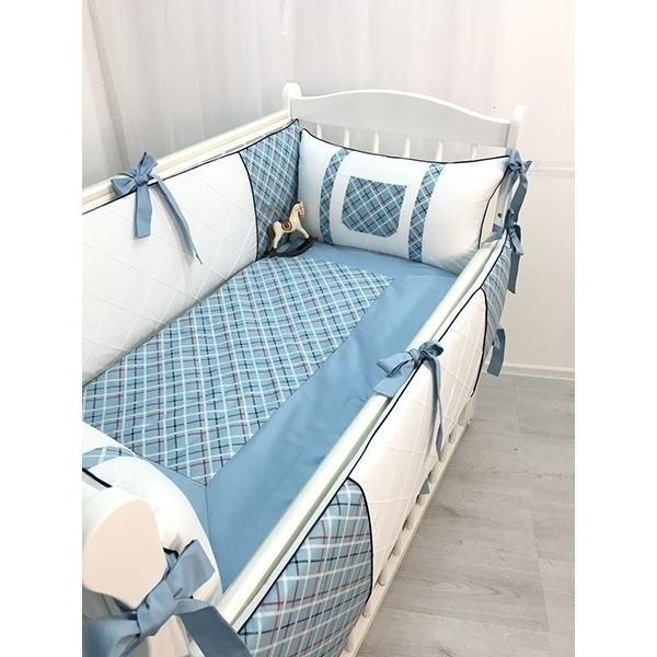 Комплект постели в кроватку Marele Лондон 460211, 10 предметов фото 5
