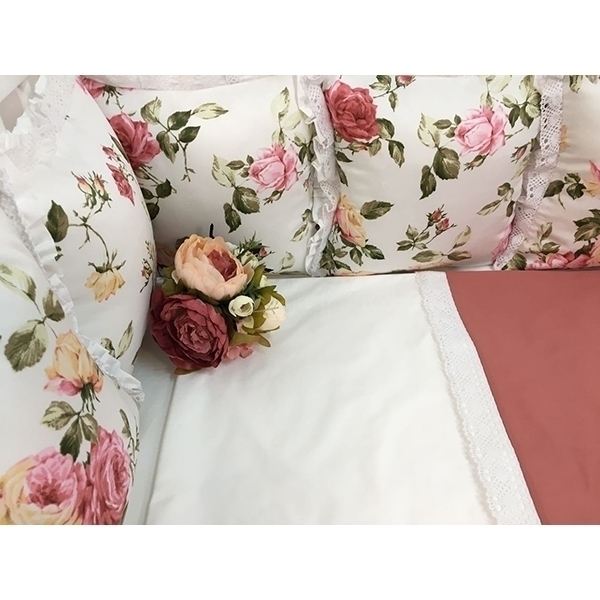Комплект постели для прямоугольной кроватки Marele Терракотта 460227-12, 18 предметов фото 2