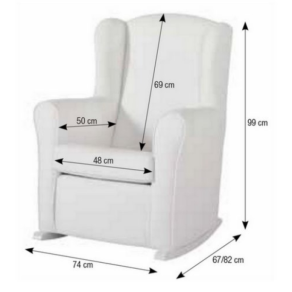Кресло-качалка Micuna Wing Nanny White фото 18