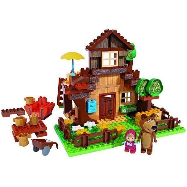 Конструктор Smoby Маша и Медведь, Дом Мишки, 163 деталей, 3/3 арт. 800057098 — как выглядит в жизни