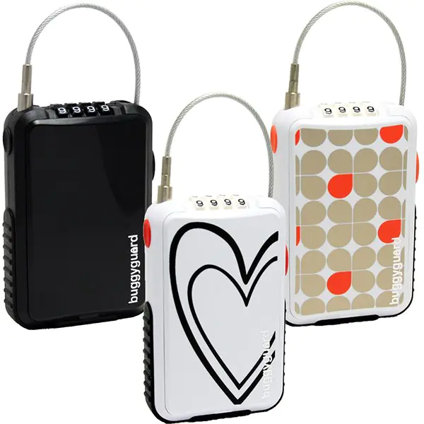 Замок для коляски Buggygear Deco Багги Гир Деко оранжевый / сердце / черный фото 3