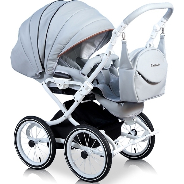 Детская коляска Street Racer Campania Eco 2 в 1, эко-кожа фото 5