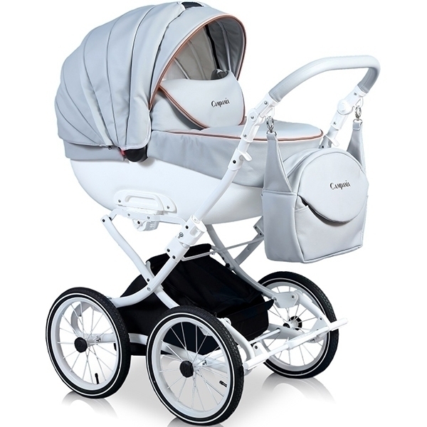 Детская коляска Street Racer Campania Eco 2 в 1, эко-кожа - Фото