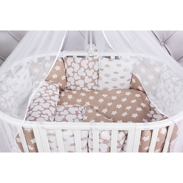 Универсальный комплект постели в кроватку AmaroBaby Soft, 19 предметов фото 2