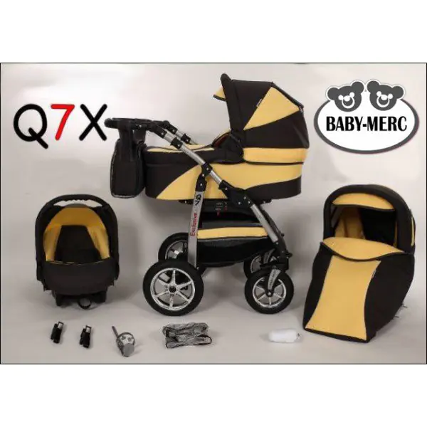 Детская коляска Baby-Merc Q7 X 3 в 1 фото 1