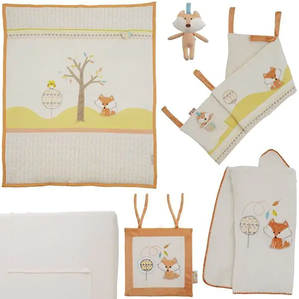 Комплект белья в кроватку Tutti Bambini Woodland Walk Тутти Бамбини Вудлэнд Вок, 7 предметов фото 1
