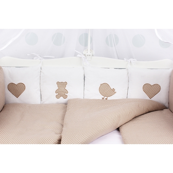 Комплект Premium в кроватку AmaroBaby Кроха, 18 предметов (6+12 бортиков), бязь фото 3