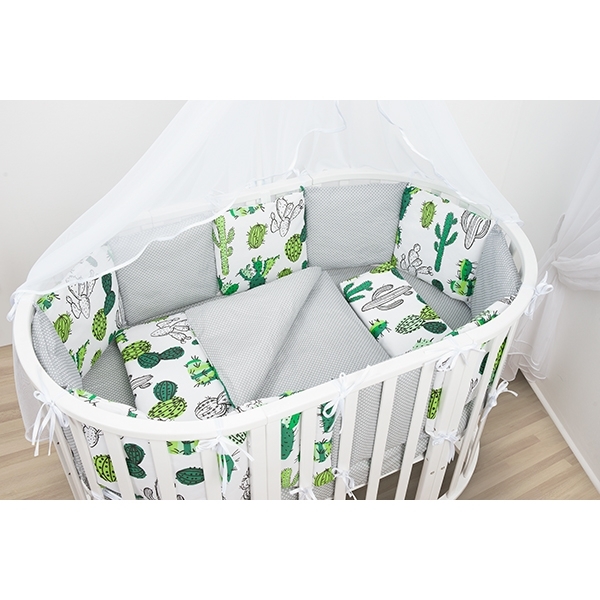 Комплект постели WB Premium в кроватку AmaroBaby Кактусы, 19 предметов фото 4
