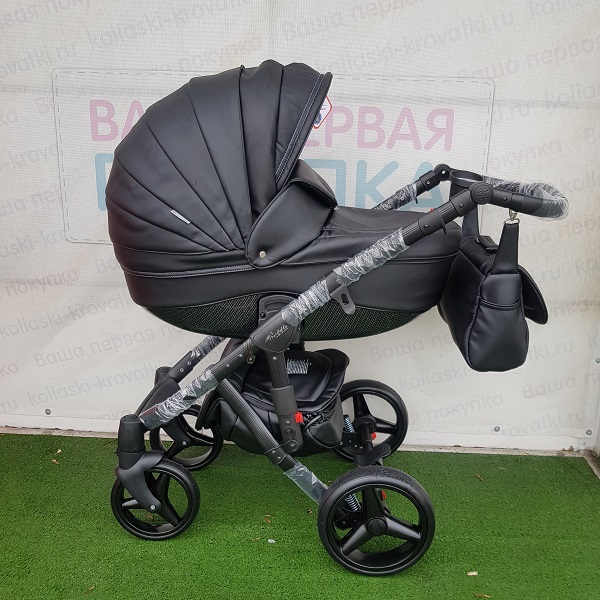 Детская коляска Adamex Barletta Deluxe (Carbon) 3 в 1 - Фото
