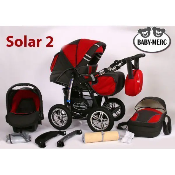 Детская коляска Baby-Merc Solar-2 3 в 1 фото 1