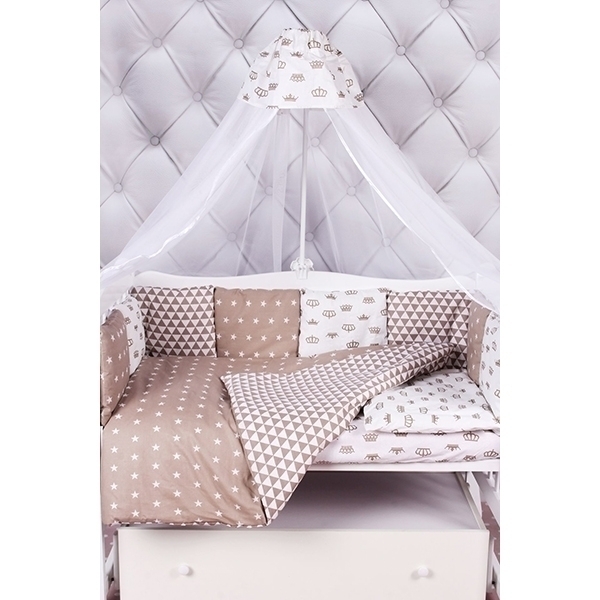 Комплект постели в кроватку AmaroBaby Royal Baby, 18 предметов фото 4