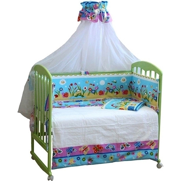 Комплект постели в кроватку Fairy Фея Улыбка, 7 предметов фото 3
