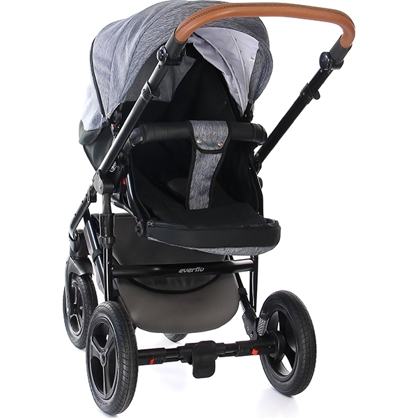 Детская коляска Everflo Soft 2 в 1, ткань+эко-кожа фото 18