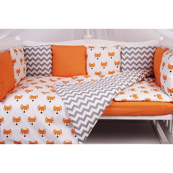 Комплект Premium в кроватку AmaroBaby Lucky, 19 предметов (7+12 бортиков), поплин/бязь фото 3
