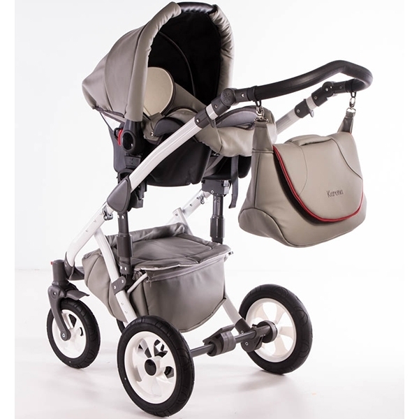 Детская коляска Street Racer Karona Eco 3 в 1, эко-кожа фото 11