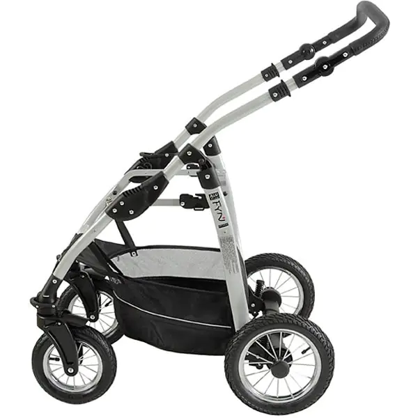 Детская коляска Jedo Classic Fyn 4DS LC 2 в 1, стразы, чёрное шасси фото 3