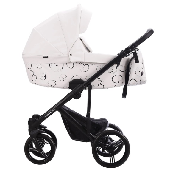 Детская коляска Bebetto Magnum Light SE Pro 2 в 1 на черной раме фото 1