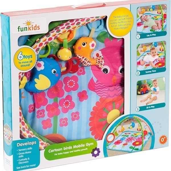 Развивающий коврик для новорожденного Funkids Cartoon Birds Gym 27285 фото 1
