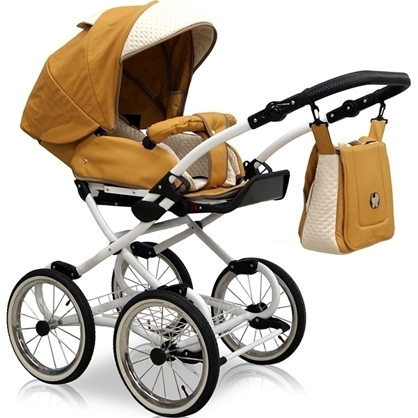 Детская коляска Nastella Luxe Prestige Eco 3 в 1, эко-кожа фото 5